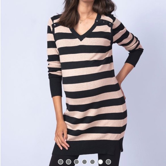 Seraphine Tops Seraphine Maternity Cotton Striped Maternity Nursing